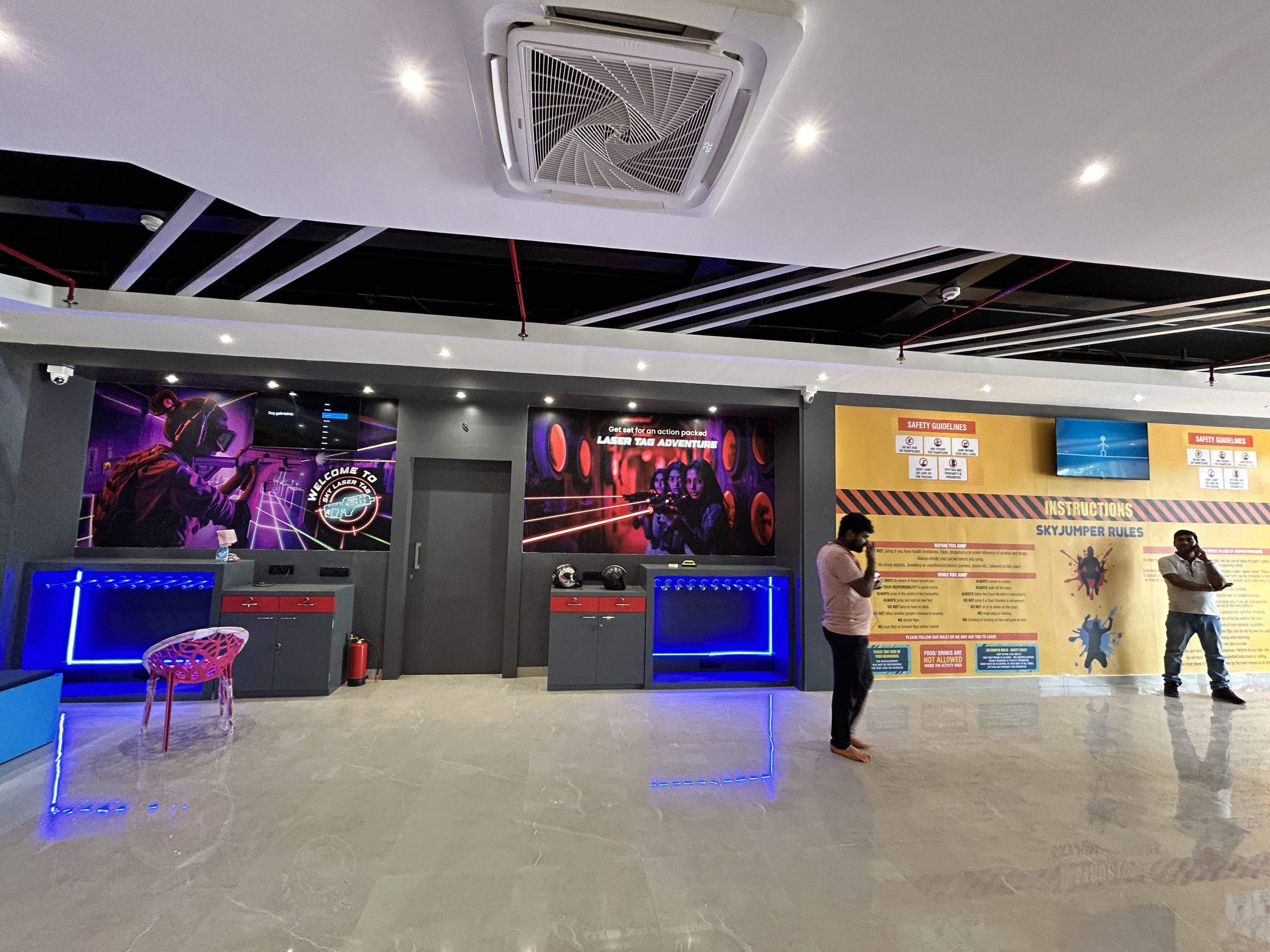 laser tag entrance