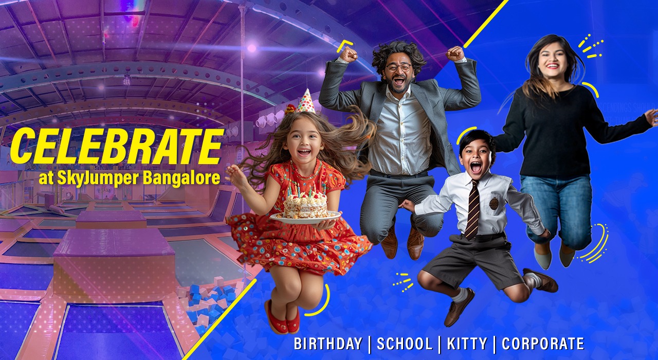 celebrate at skyjumper bangalore banner