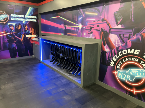 laser tag entrance