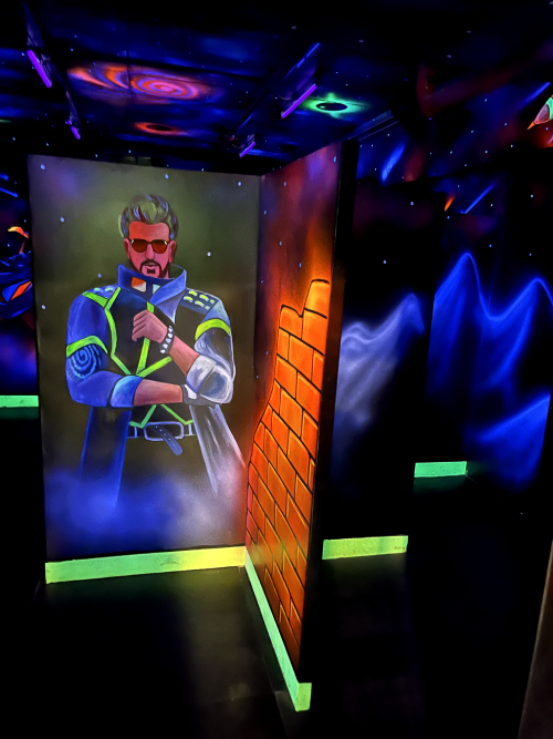 laser tag room