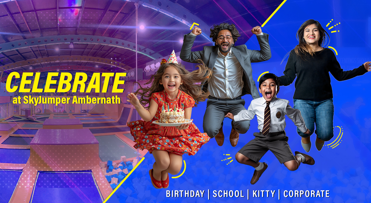 Book your fun at SkyJumper Trampoline Park in Ambernath for an unforgettable adventure!